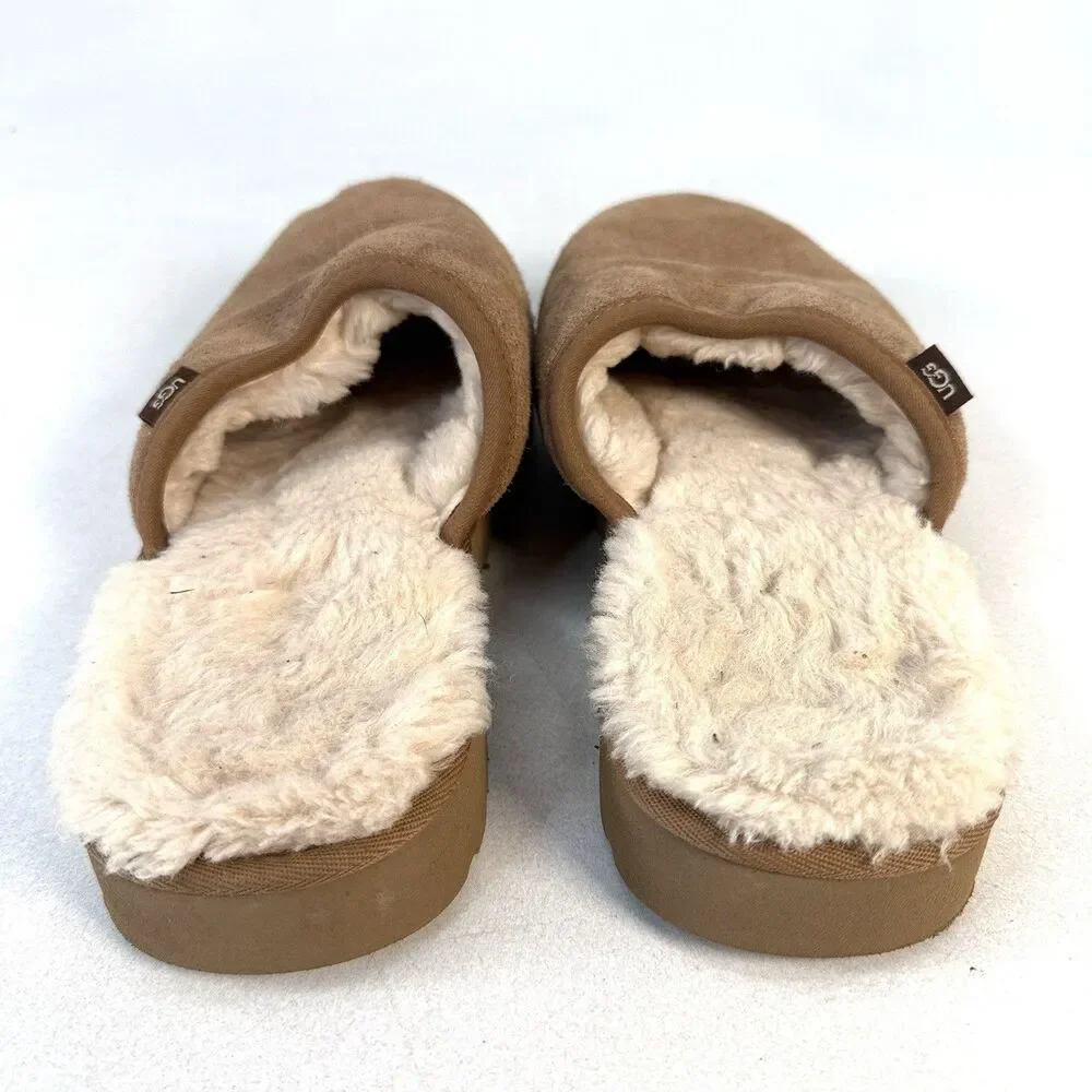 UGG Leisure Outdoor Slide Mens Size 8 Slip-On Casual Slipper Shoes Brown